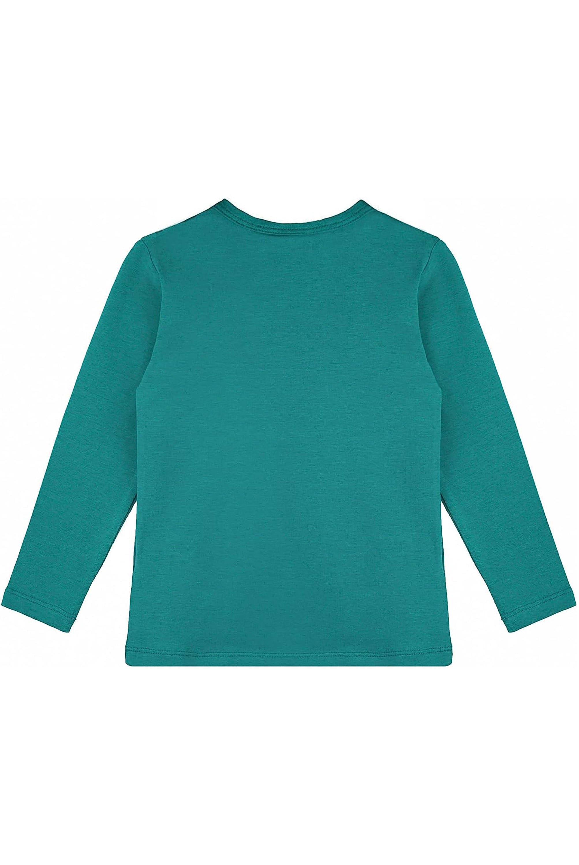 Girls' Basic Crewneck Long Sleeve Cotton T-Shirt / 11-12 Years LILAX