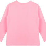 Girls' Basic Crewneck Long Sleeve Cotton T-Shirt  / 5 to 7 Years lilax