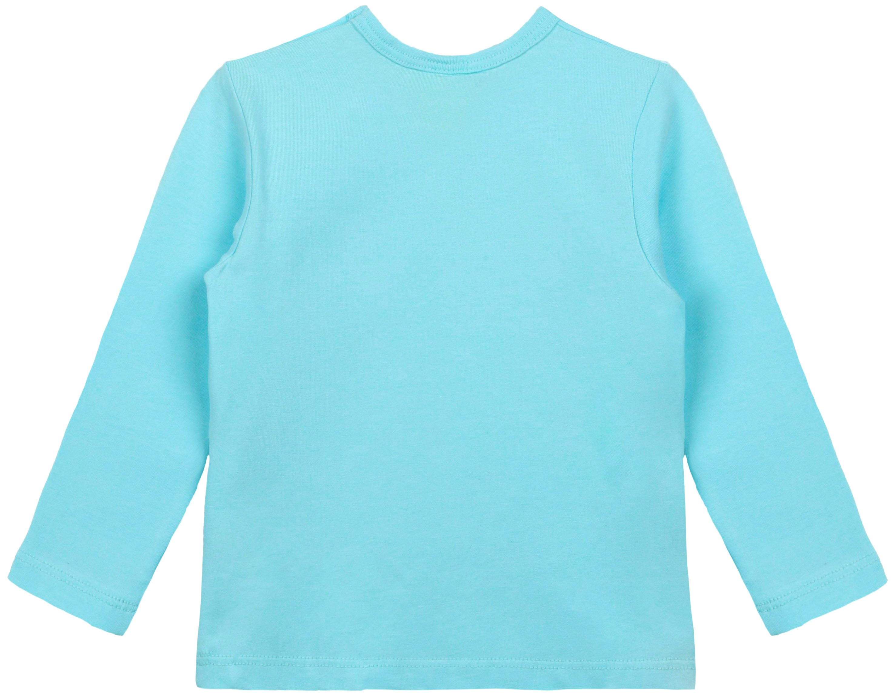 Girls' Basic Crewneck Long Sleeve Cotton T-Shirt  / 5 to 7 Years lilax