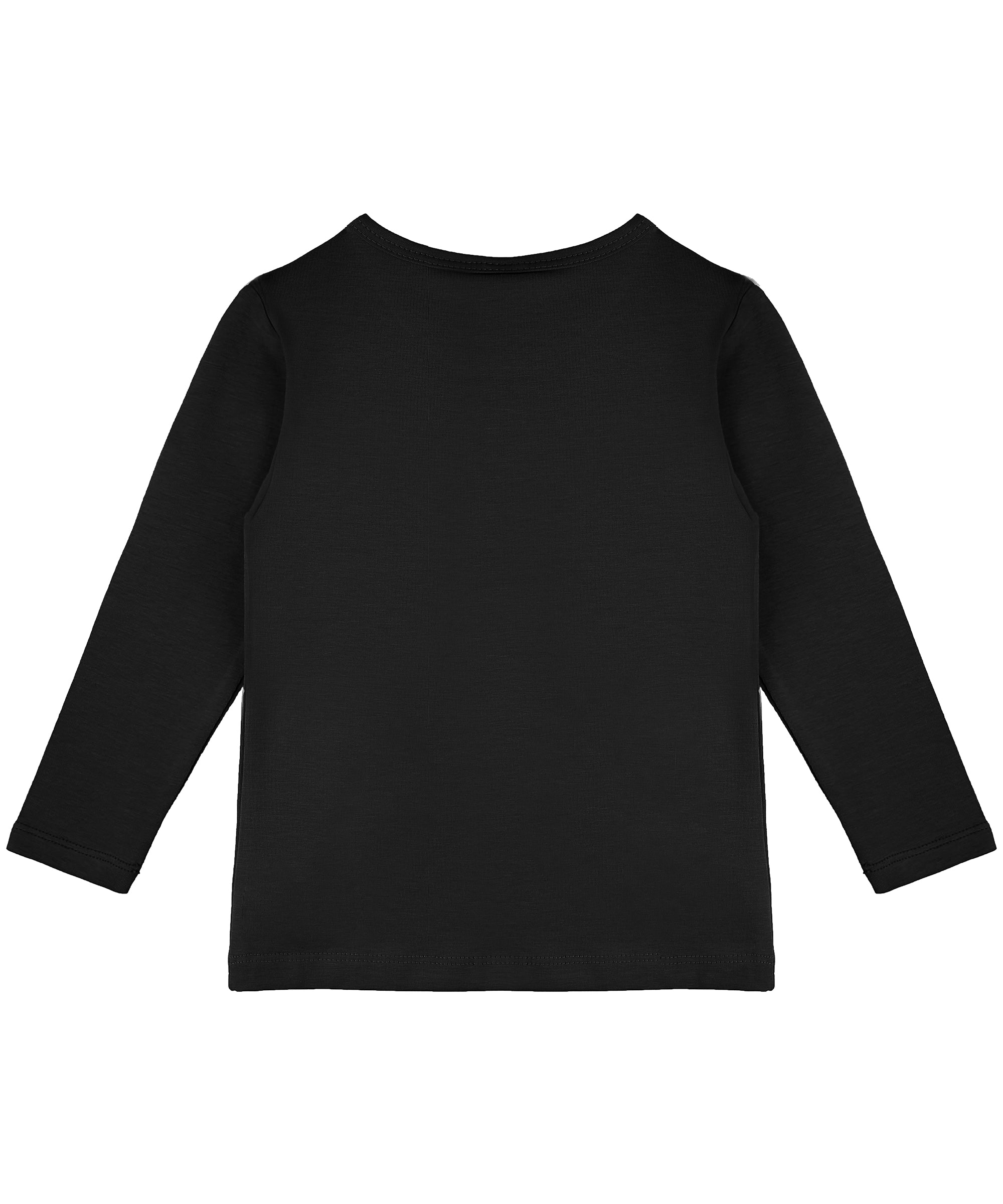 Girls cotton basic solid crewneck long sleeve t-shirt; perfect for baby girl clothes & christmas gift ideas