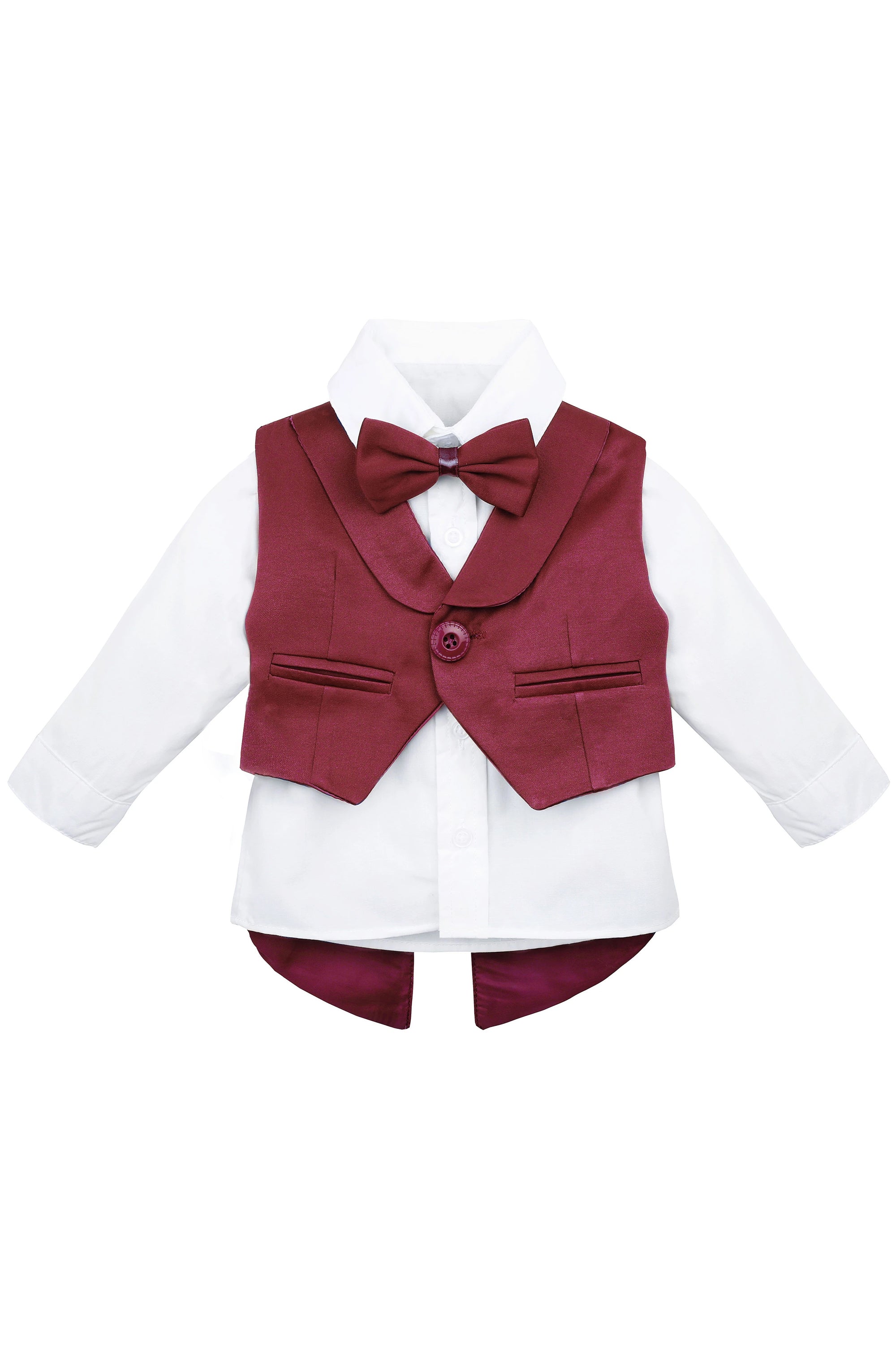 Baby boy 4 piece tuxedo suit with shirt, pants, vest, shoes; perfect for baby boy clothes & christmas gift ideas  