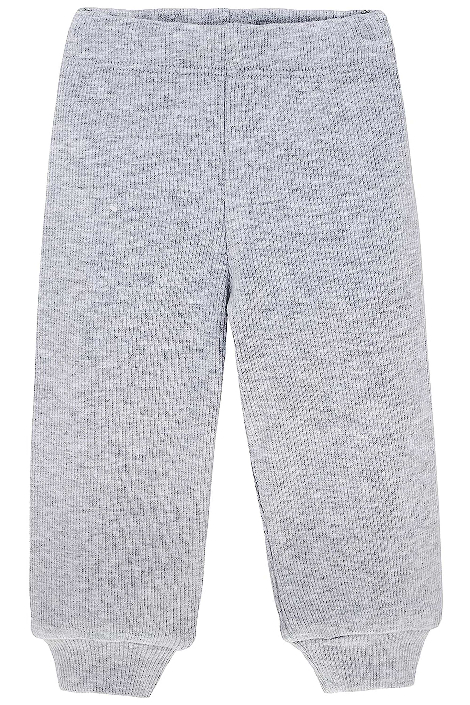 Baby Boys' Outfit Comfy Pant Set, Solid Ribbed Knit Toddler Pullover Sweater & Sweatpants LILAX