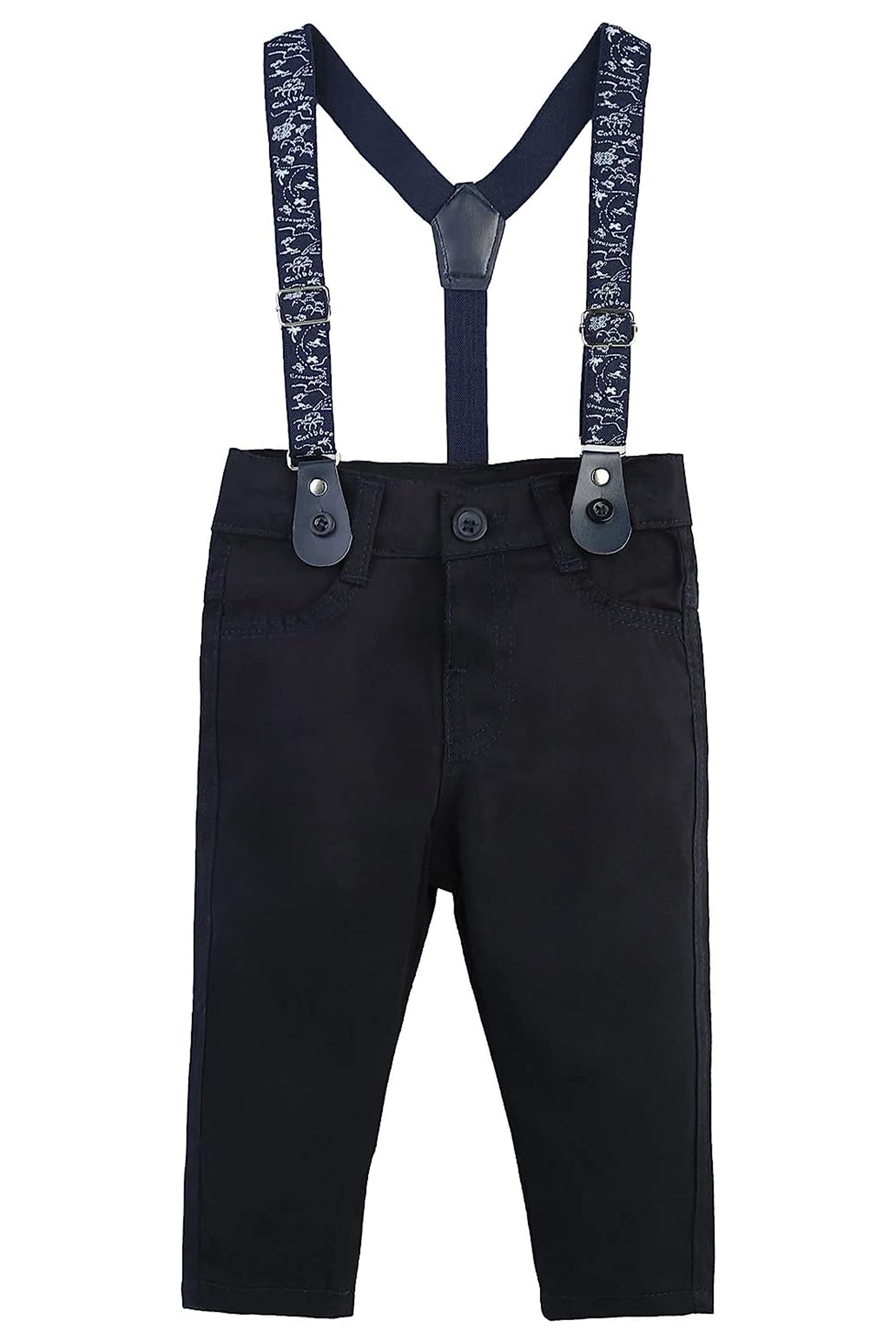 Little Boys' Casual Pant Set - Dress Shirt, Bowtie and Pants LILAX