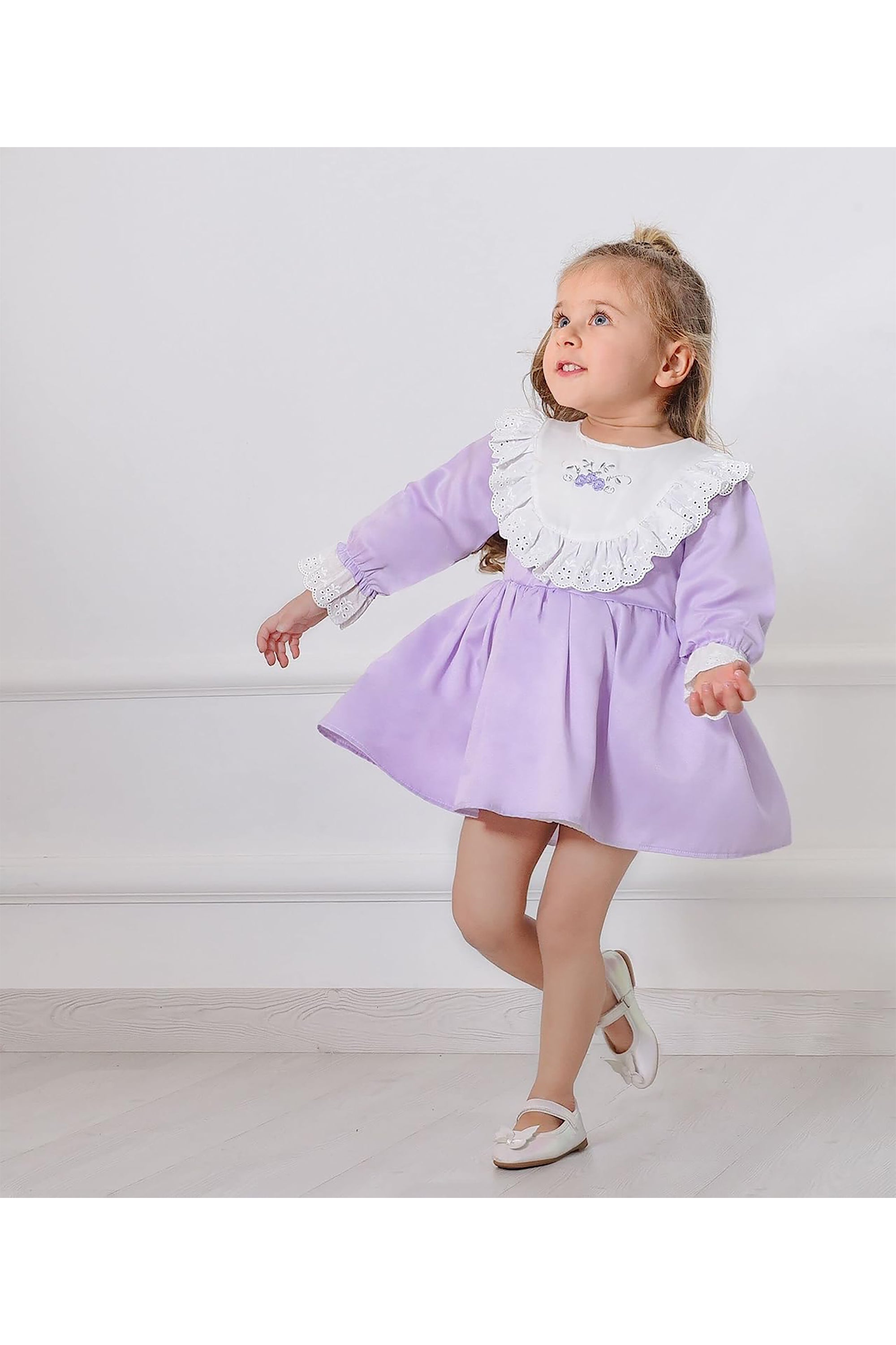 Little Girls' Long Sleeve Dress for Easter LILAX