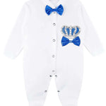 Gift Set for Newborn Baby Boy with Crown Jewels Layette 4 Piece LILAX