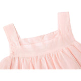 Baby girls layered cotton squareneck dress; perfect for baby girl clothes & christmas gift ideas