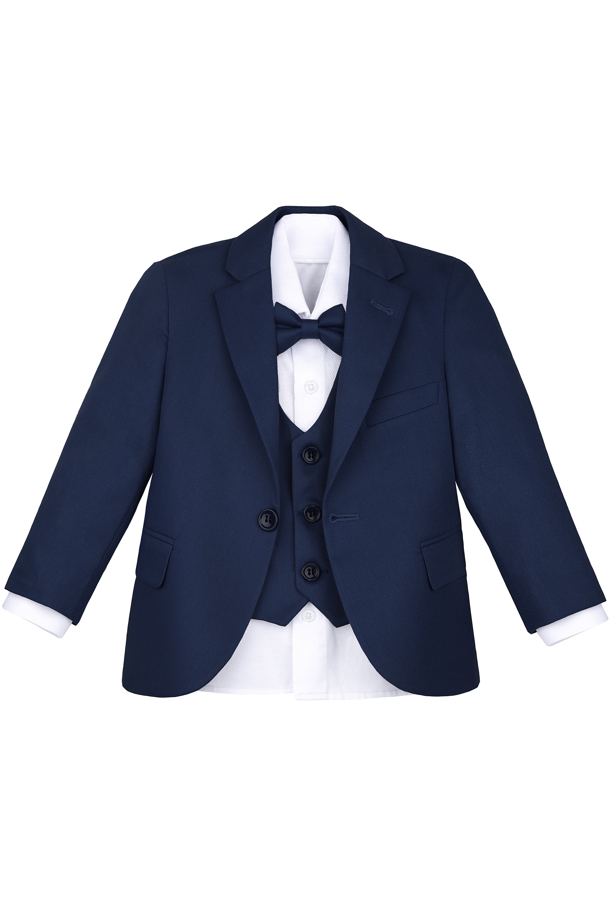 Boys Formal Suit Dresswear 5 Piece Suit Set LILAX