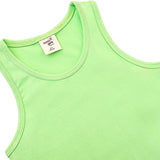 Girls' Soft Solid Cotton Blend Racerback Tank Top / 11-12 Years LILAX