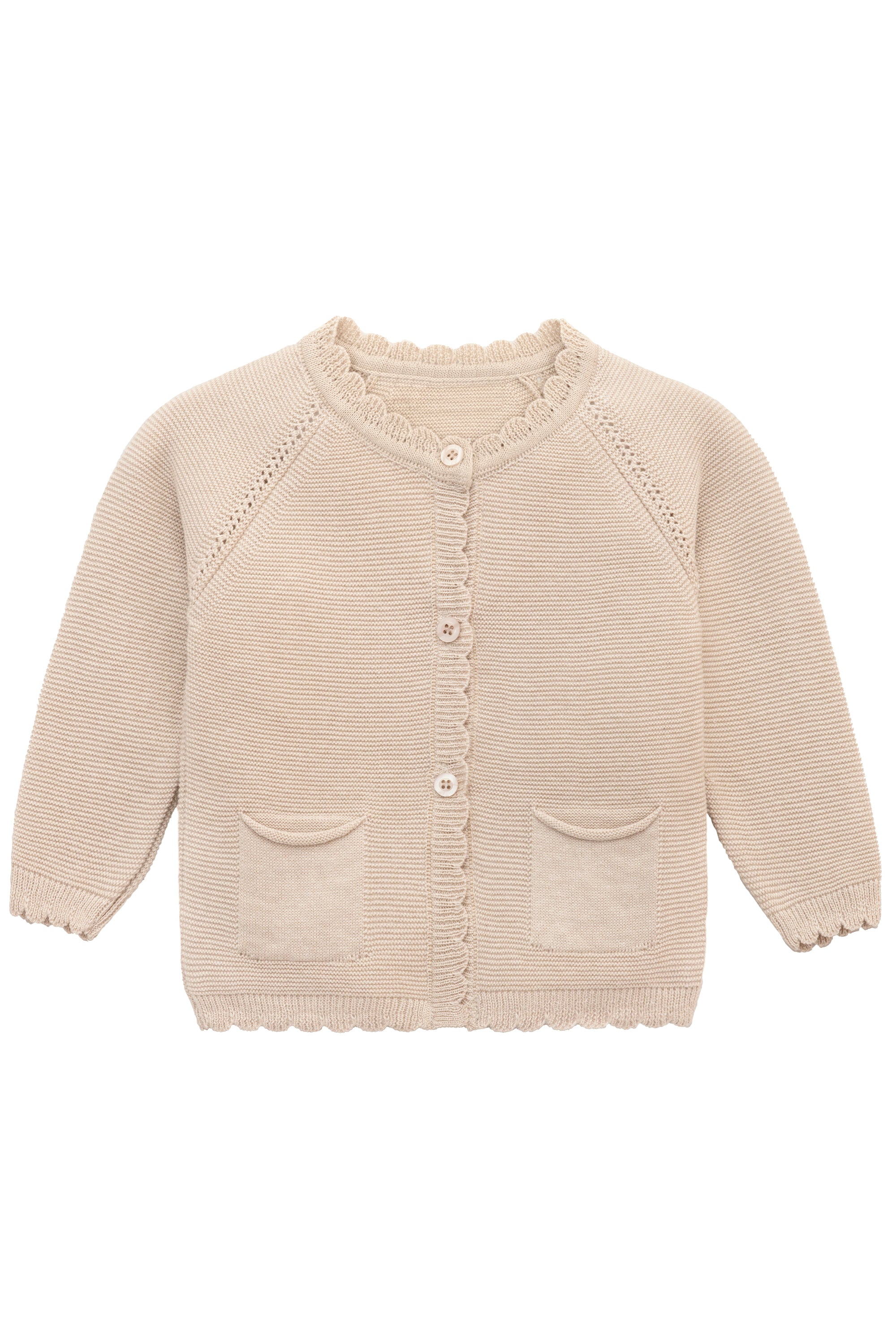 Lilax Baby Girls' and Toddler Long Sleeve Knit Cardigan with Pocket