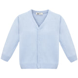 V-Neck Cardigan Sweater for Boys - Featuring Button Closure, Toddler to Youth