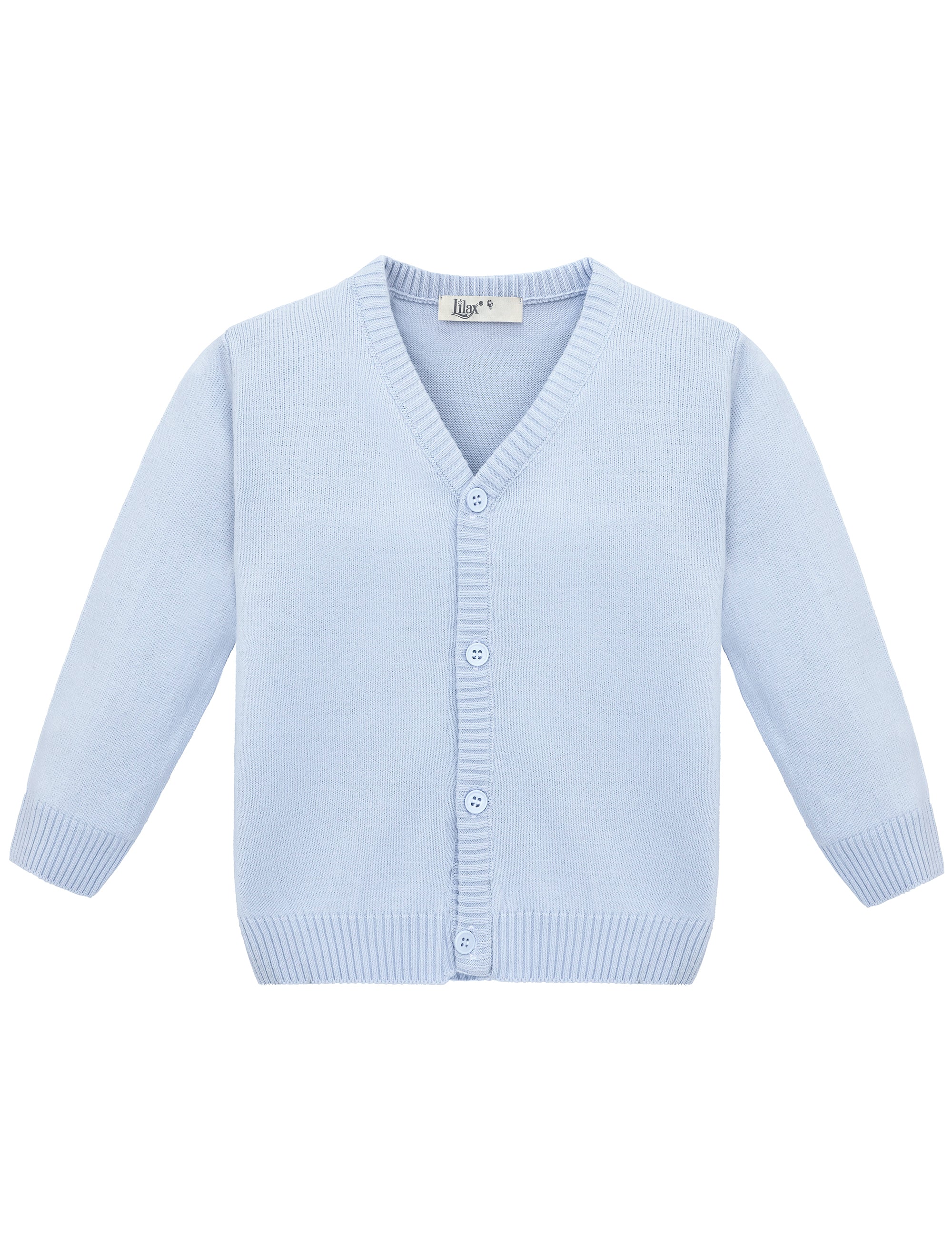 Baby boys v-neck cardigan sweater with ribbed edges; perfect for baby boy clothes & christmas gift ideas  