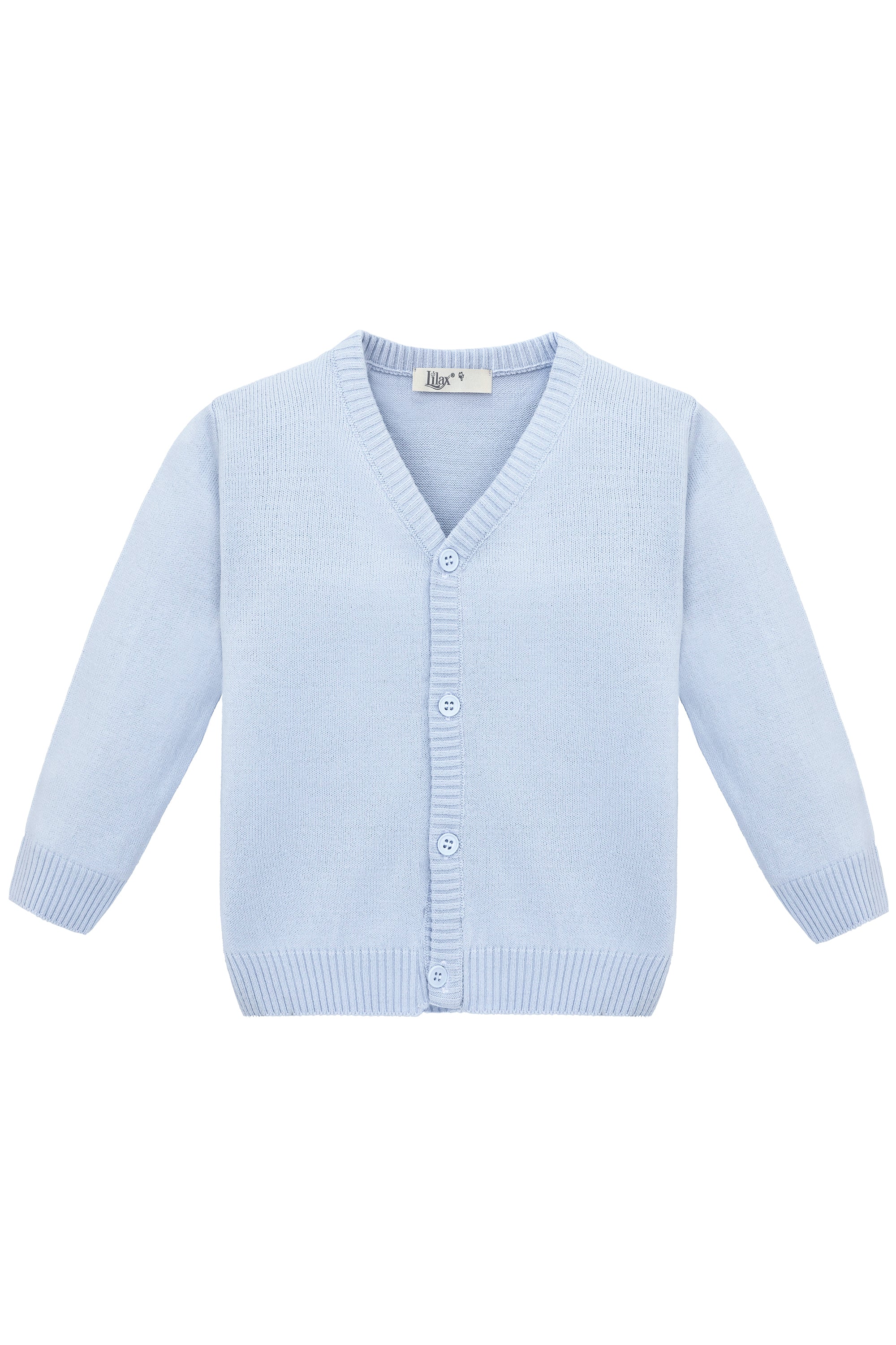 V-Neck Cardigan Sweater for Boys - Featuring Button Closure, Toddler to Youth