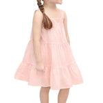 Little Girls' Layered Sundress - 100% Cotton Toddler Easter or Summer Dress LILAX