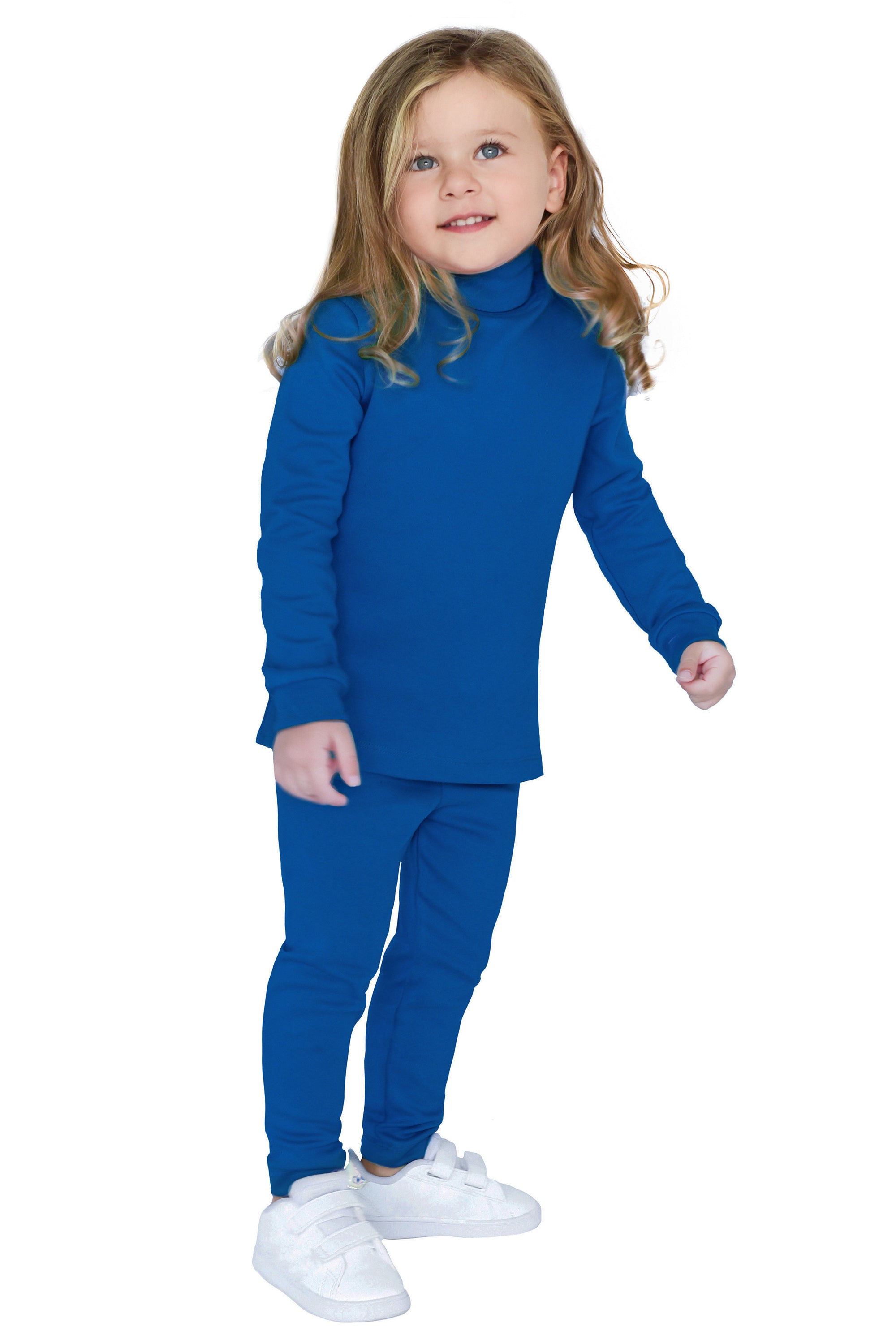 Turtleneck Long Sleeve Shirt and Comfy Leggings for Girls' Clothing 10-12 Years lilax