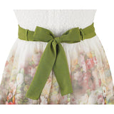 Little Girls' Floral Sleeveless Dress - Cotton Lining Sundress