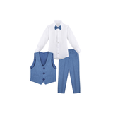 Boys 4-Piece Slim Fit Suit Set