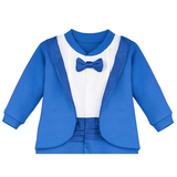 Baby Boy Bow-Tied Tuxedo Footie