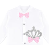 Gift Set for Newborn Baby Girl with Crown Jewels Layette - 3 Piece Ensemble LILAX