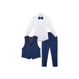 Boys 4-Piece Slim Fit Suit Set