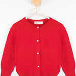 Girls' Classic Knit Cardigan Long Sleeve Button Closure Sweater 2 Years to 12 Years LILAX