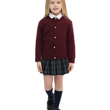 Girls Knit Pearl Buttoned Cardigan Sweater