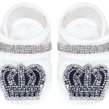 Baby Boy Newborn Crown Jewels Layette 4-Piece Gift Set, Newborn Footie for Baby Shower