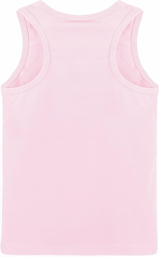 Girls' Soft Solid Cotton Blend Racerback Tank Top / 11-12 Years LILAX