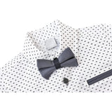 Little Boys' Casual Pant Set - Dress Shirt, Bowtie and Pants LILAX