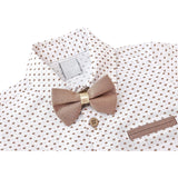 Little Boys' Casual Pant Set - Dress Shirt, Bowtie and Pants LILAX