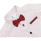 Little Boys' Casual Pant Set - Dress Shirt, Bowtie and Pants LILAX