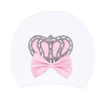 Newborn Baby Girl Deluxe 5-Piece Jewels Crown Pink Take Me Home Layette Gift Set LILAX