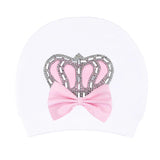 Newborn Baby Girl Deluxe 5-Piece Jewels Crown Pink Take Me Home Layette Gift Set LILAX