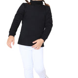 Girls' Solid Cotton Shirt Basic Long Sleeve Turtleneck T-Shirt / Toddler LILAX