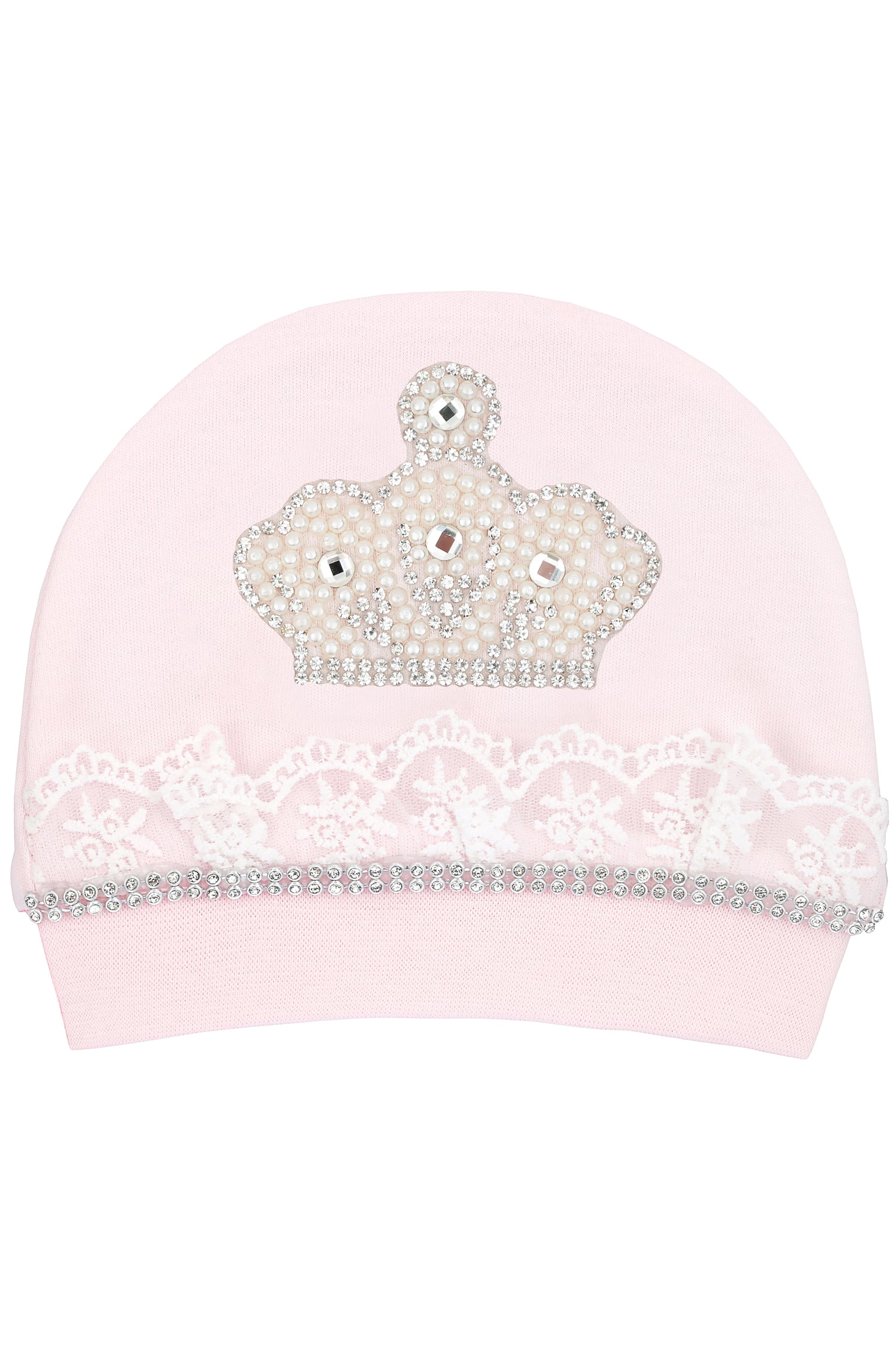 Jeweled Crown Layette Gift Set for Baby Girls: 3 Pieces LILAX