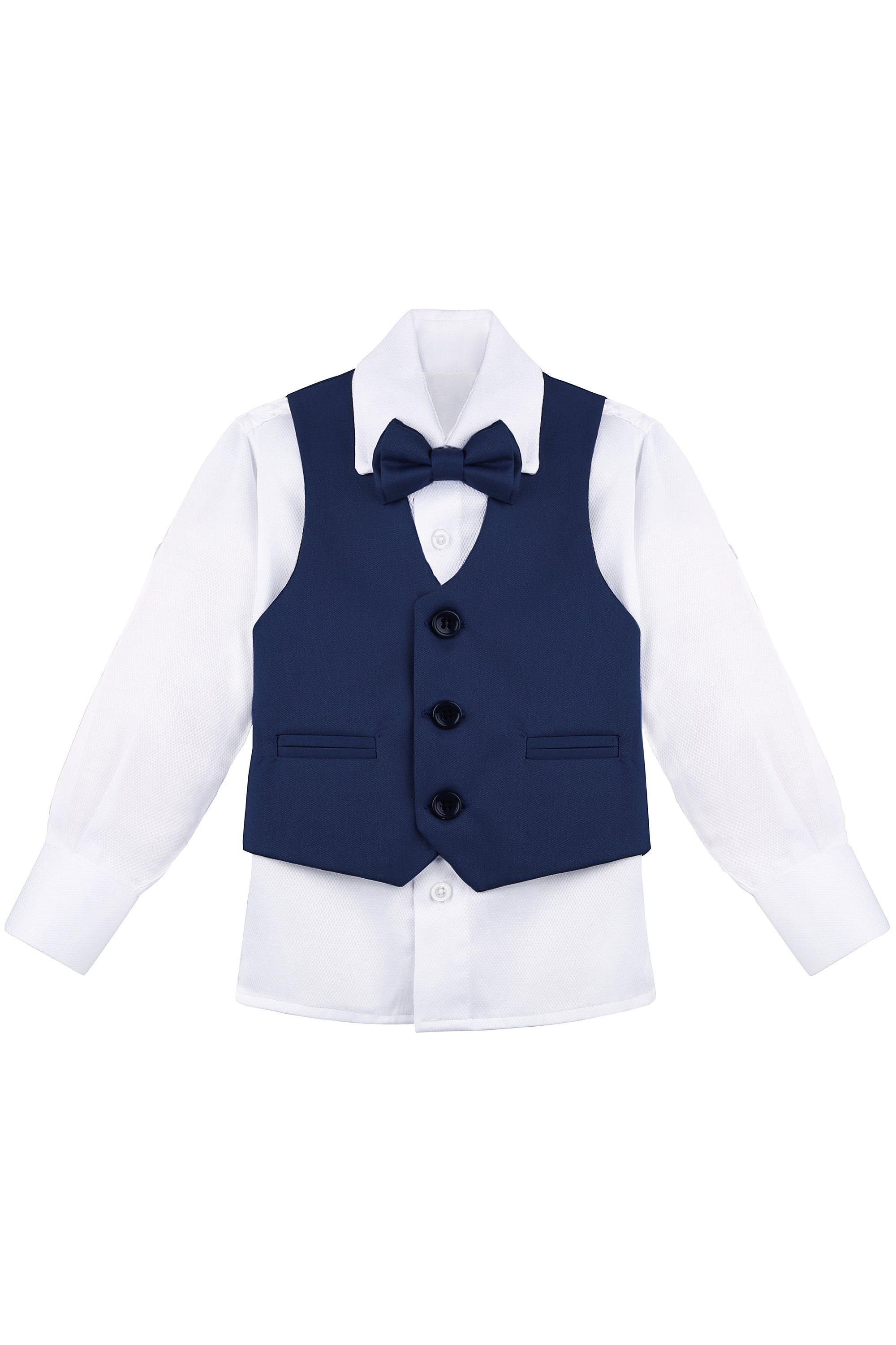 Boys Formal Suit Dresswear 5 Piece Suit Set LILAX