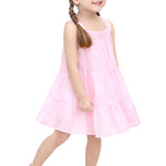 Baby girls layered cotton squareneck dress; perfect for baby girl clothes & christmas gift ideas