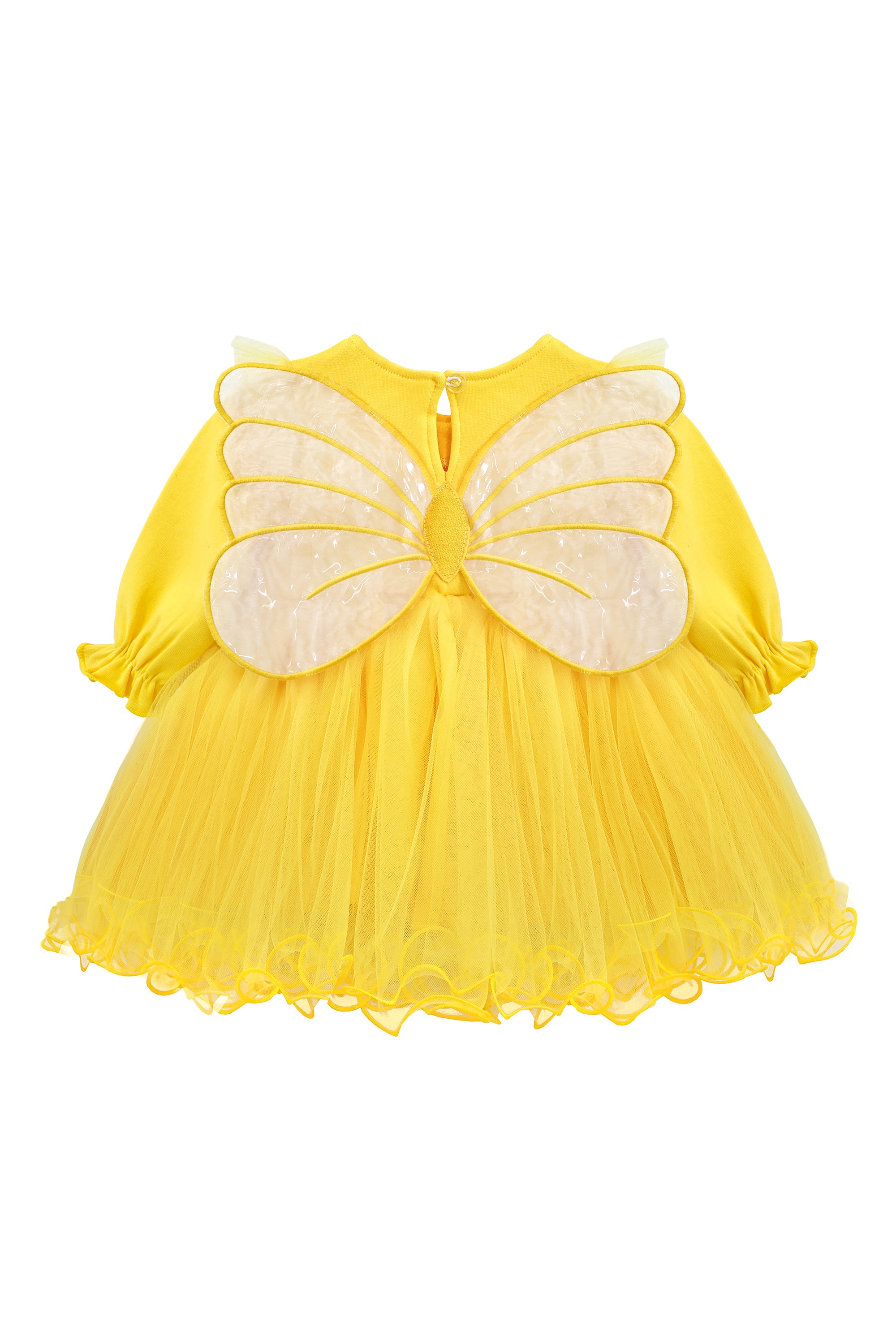 Princess Dress for Baby Girl with Long Sleeve Butterfly Wing and Tulle Perfect for Parties LILAX