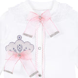 Jeweled Crown Layette Gift Set for Baby Girls: 3 Pieces LILAX