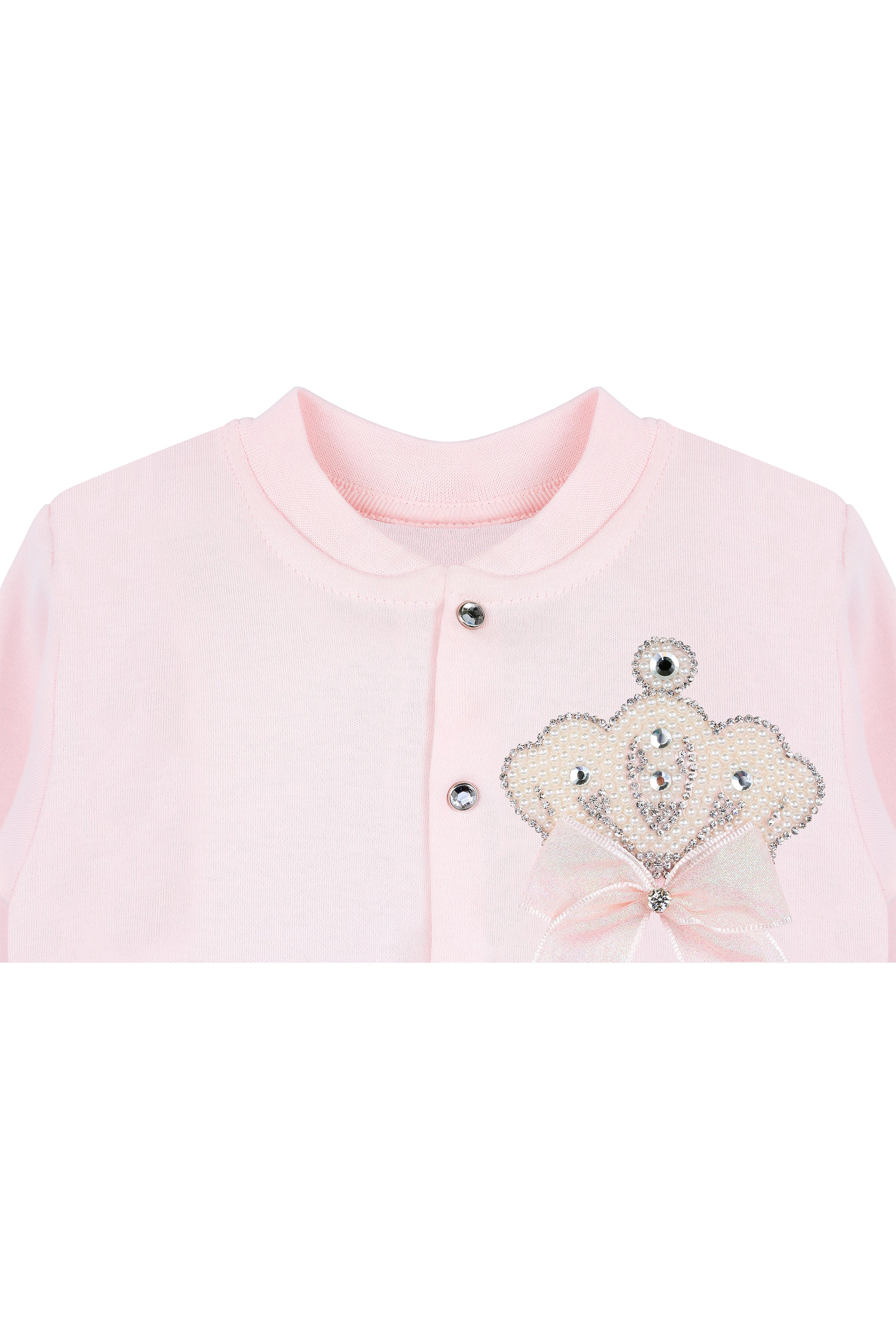 Jeweled Crown Layette Gift Set for Baby Girls: 3 Pieces LILAX