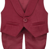 Baby boy 4 piece tuxedo suit with shirt, pants, vest, shoes; perfect for baby boy clothes & christmas gift ideas  