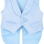 Stylish Infant Tuxedo Outfit with Gentleman Vest for Baby Boys - Complete 4-Piece Set LILAX