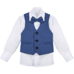 Boys Formal Suit Dresswear 5 Piece Suit Set LILAX