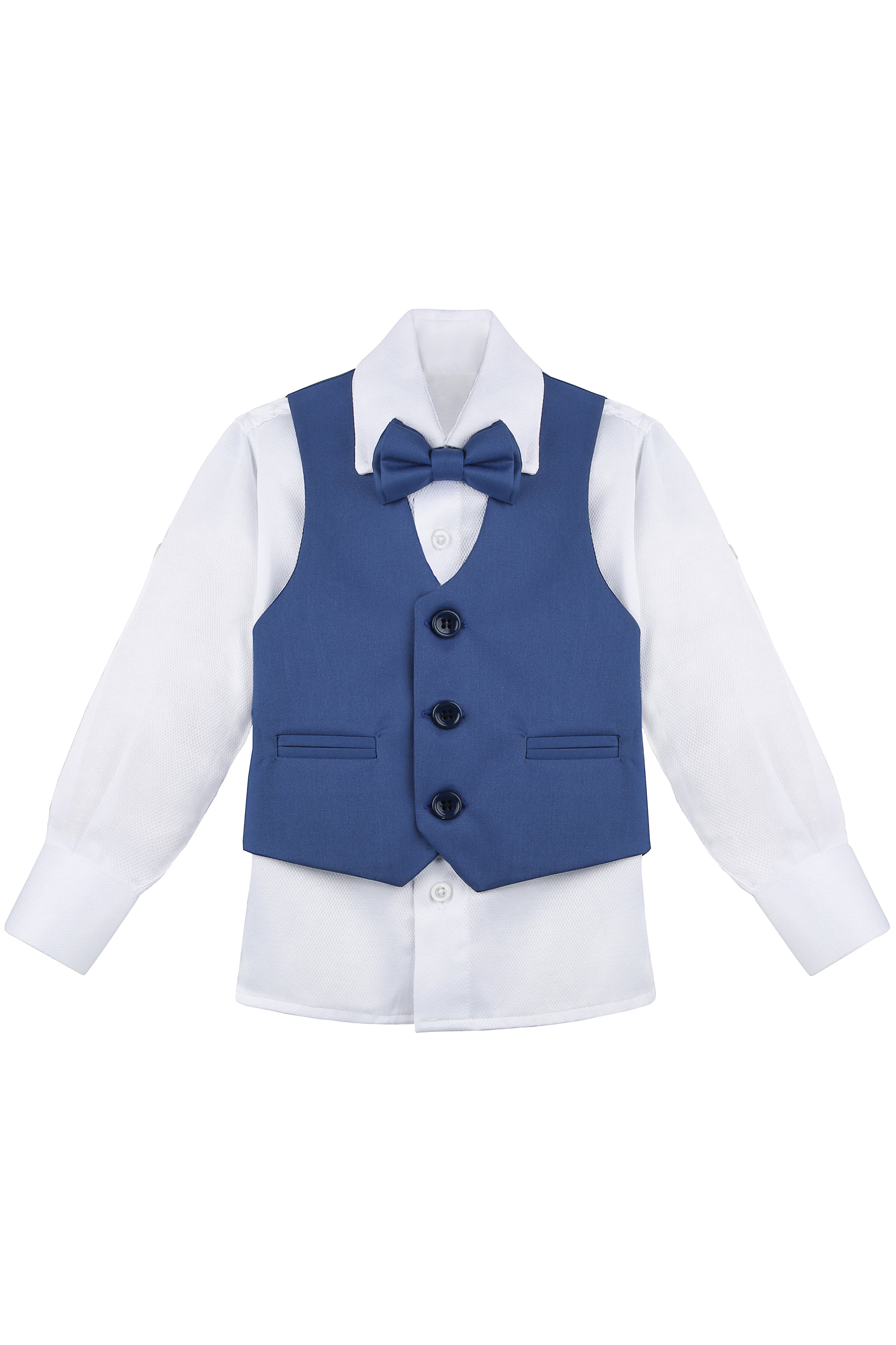 Boys Formal Suit Dresswear 5 Piece Suit Set LILAX