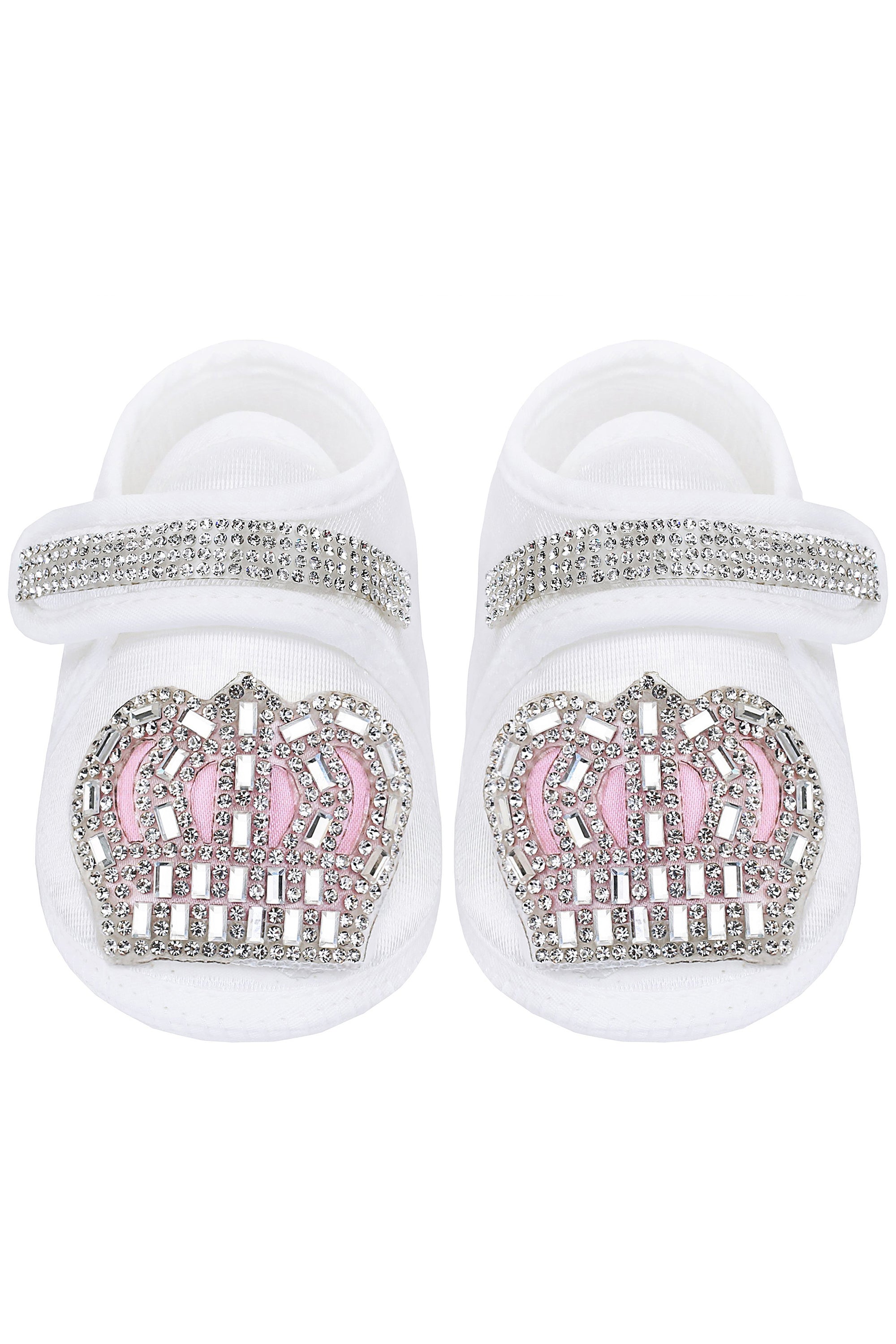 Newborn Baby Girl Deluxe 5-Piece Jewels Crown Pink Take Me Home Layette Gift Set LILAX