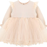 Girl Butterfly Wing Long Sleeve Tulle Party Princess Dress