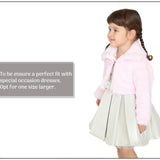 Girls Cozy Faux Fur Bolero Jacket Shrug Flower Girl Dress Coat