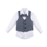 Boys 4-Piece Slim Fit Suit Set