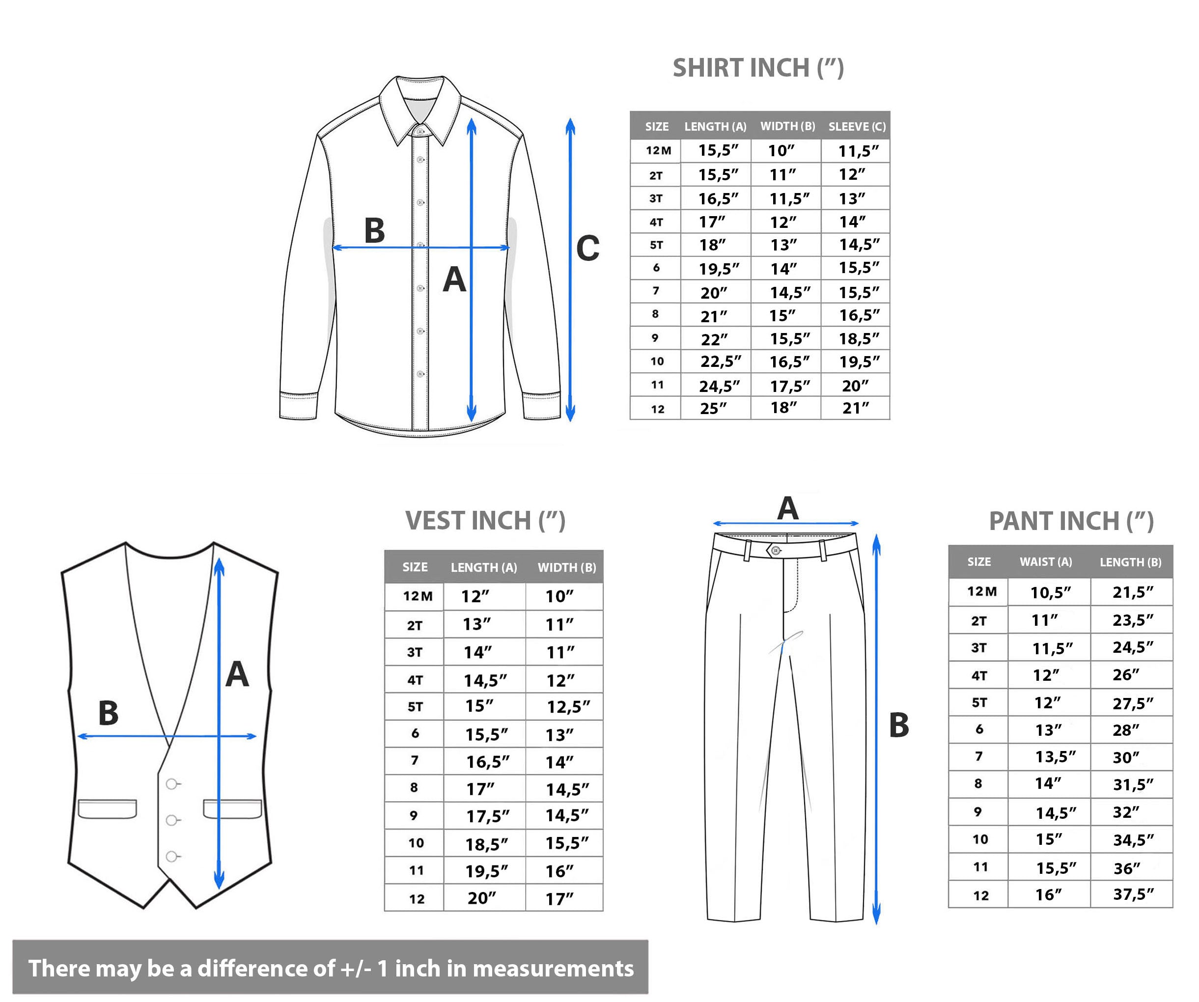 Boys' Dresswear Outfit: Formal Suit Set with 4 Pieces (Vest Pants Tie and Shirt) LILAX