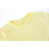 Toddler Cotton Long Sleeve Basic Crewneck T-Shirt