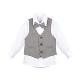 Boys 4-Piece Slim Fit Suit Set